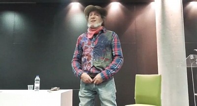 El gran Chistu Rey como Ringo Star. Extraño Oeste, Burgos 2015